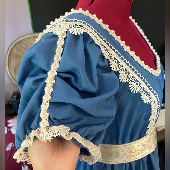 Regency ball gown.  Fits a 38 inch bust. Custom made. - Picture 3 of 3